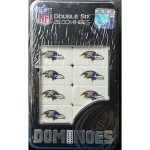 NFL Baltimore Ravens Collector Edition Double Six Dominoes